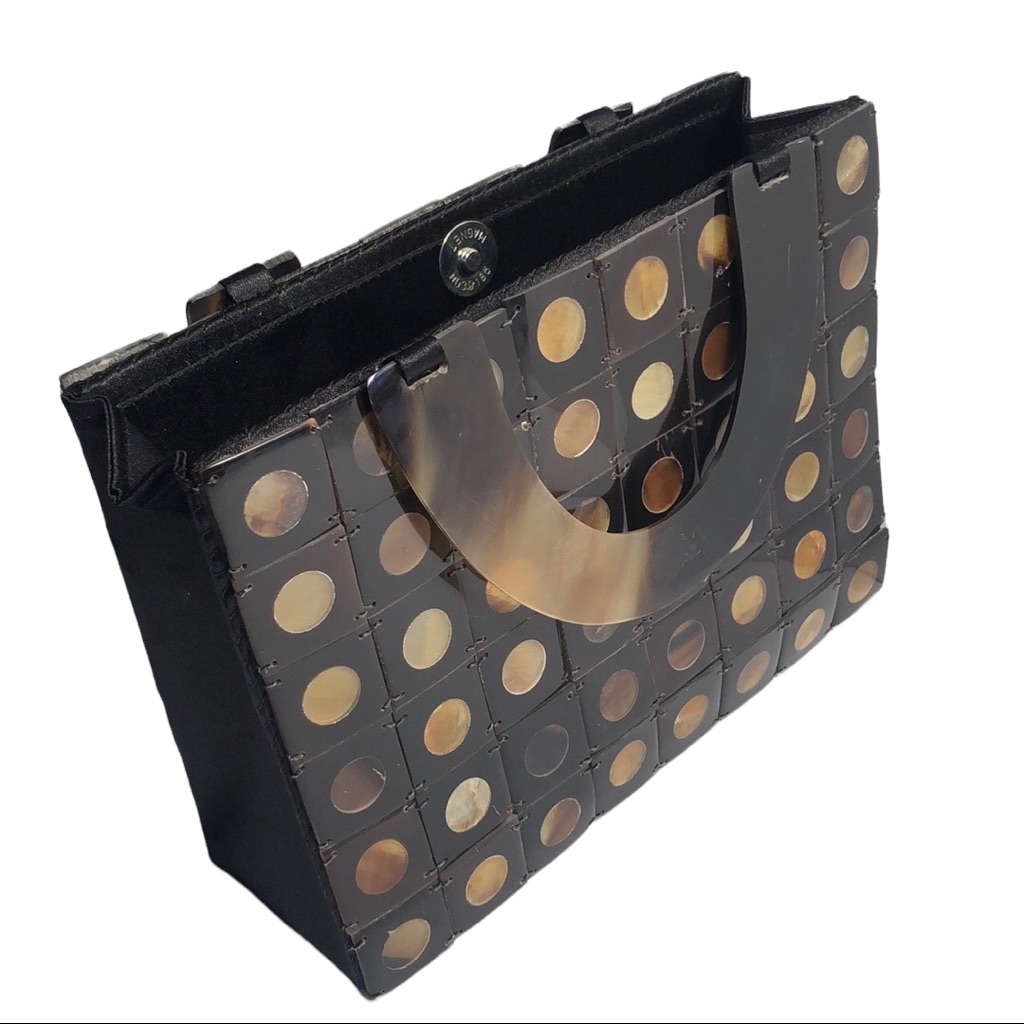 Mad Bags Small Tortoise Shell Lucite Purse